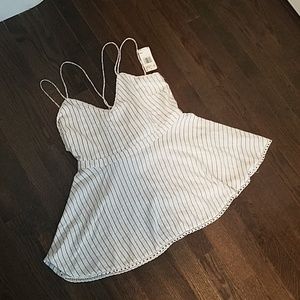 NEW Women's ⚪ Medium Buffalo Strappy White Top